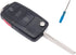 Flip Replacement Keyless Entry Key Fob Cover fit for VW Jetta Passat Keyless Entry Key Fob Case Shell...