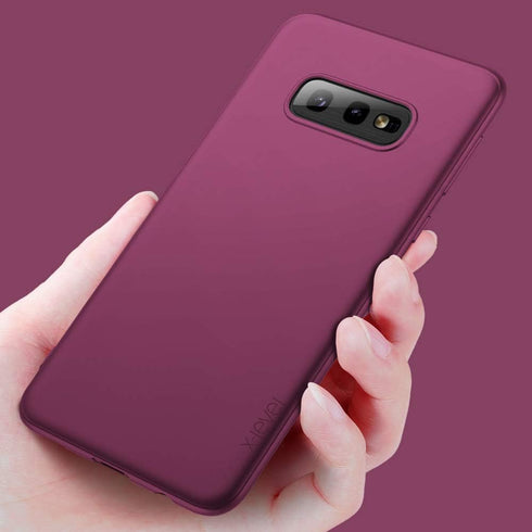 X-Level Galaxy S10e Slim Fit TPU Case - Ultra-Thin Matte Finish, Soft Bumper Cover, Wine Red...
