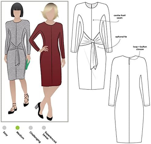 Style Arc Sewing Pattern - Serena Knit Dress (Sizes 04-16)...