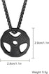 AILUOR Men Women's Dumbbell Pendant Necklace Stainless Steel Couples Barbell Pendant Fitness Gym Sports Dumbbell Weight Lifters Barbell Chain Jewe...