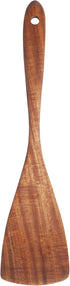 Wooden Spatula Long Handle Acacia Wood, Flat Wok Spatula for Nonstick Cookware and Kitchen Cooking...