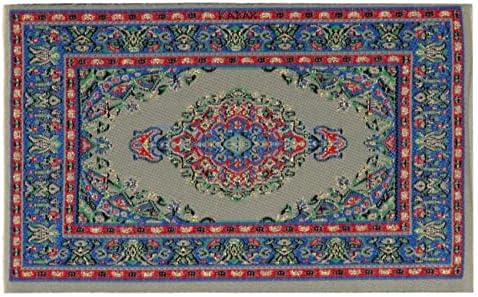 4 Pieces Mini Floor Blanket Dollhouse Blankets Doll House Furniture Decor 1:12 Dollhouse Miniature Doll Furniture Blanket Turkish Carpets Rugs 4Pc...