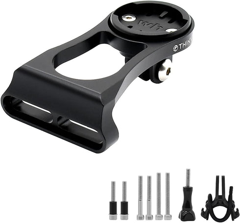 Thinvik Out-Front Extended Bike Computer Mount for Wahoo, Gopro Combo Mount for Wahoo Mini Wahoo Elemnt & Elemnt Bolt,Elemnt Roam GPS Bike Compute...