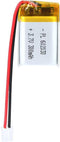 3.7V 300mAh 602030 Lipo Battery Rechargeable 602030 Lithium Polymer ion Battery Pack with JST Connector...