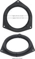 6.5" Aftermarket Plastic Black Speaker Adapter. Fitted for Toyota Avalon, Corolla, Highlander, Prius, RAV, Solara, Tacoma, Venza, Yaris, Crown, Re...