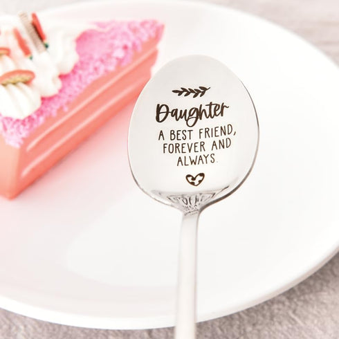 Spoon Gifts for Daughter Birthday Christmas Gifts from Mom And Dad Daughter In Law Stepdaughter Wedding Graduation Gifts for Bonus Daughter Coffee...