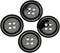 Chenkou Craft Mix Color Plastic Resin Circle Big Button 4 Holes DIY Craft Sewing 3/4"(20mm) 100pcs (Black, 3/4"(20mm))...