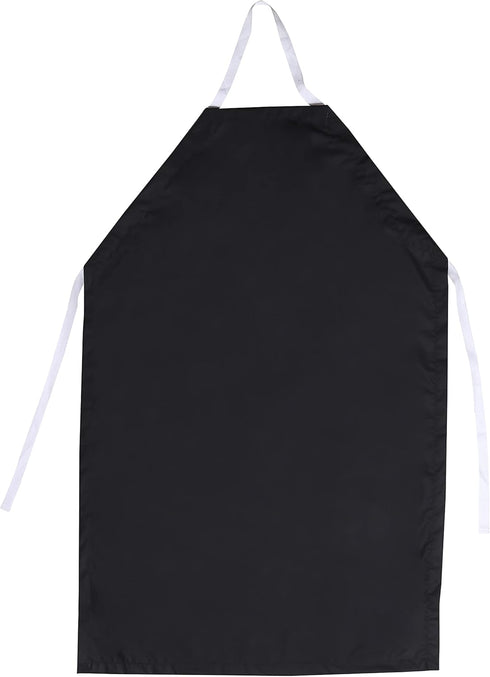 EISCO Rubber Vinyl Apron, Medium (27" W x 36" L) - Adjustable Bib Apron for Dishwashing, Butcher, Laboratory - Black...