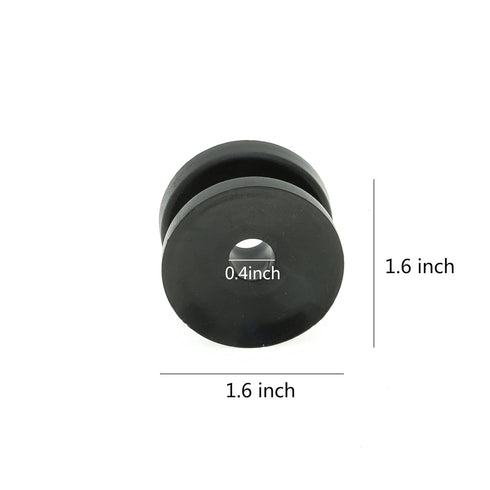 20Pcs Black Circular Ring Corner Post Electric Fence Insulator, Polyrope Insulator for Electric Fence Wire...