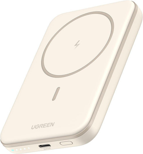 UGREEN Magnetic Power Bank, Slim 5,000mAh Wireless Portable Charger, PD Fast Charging Battery Pack with USB-C for Magsafe, iPhone 15/15 Plus/15 Pr...