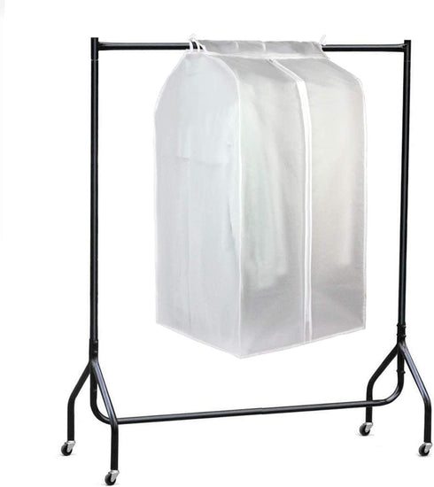 Hanging Garment Bags for Closet Storage Large Hanging Garment Clothes Cover Clothing Storage Bag with Magic Tape and Zipper Translucent Closet Clo...