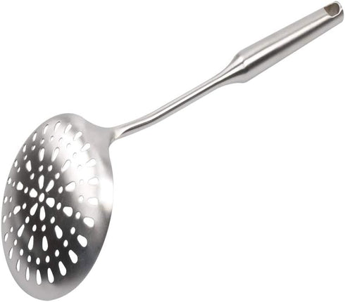Slotted Spoon Stainless Steel For Cooking Deep Frying Metal Skimmer Spider Strainer Ladle Heavy Duty Professional Long Handle...