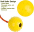 2 Pack Dog Ball, K9 Ball, Solid Rubber Ball on Rope for Reward, Fetch, Play (7cm)...