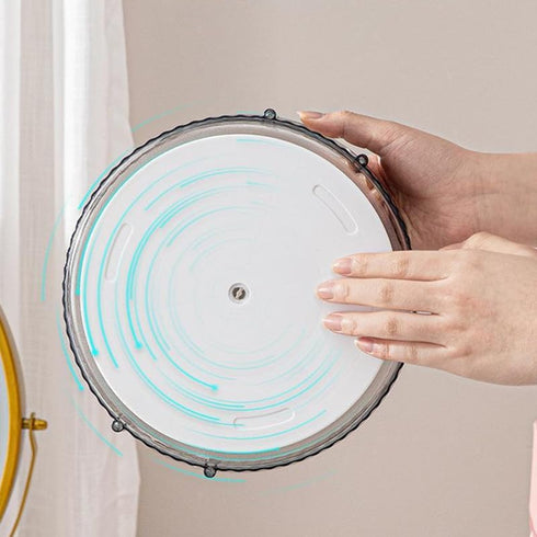 Makeup Organizer for Vanity, 360° Rotating Bathroom Organizer Countertop, High-Capacity Skincare Organizer, Spinning Cosmetics Organizer for Dress...