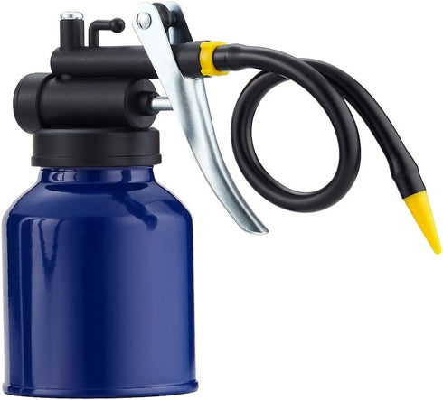 Oil Can Pump Heavy Duty Pistol Type Oiler with Metl & Flexible Spout...