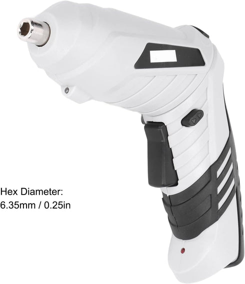 Electric Screwdriver, Cordless Screwdriver Set with 2Pcs Bits, Handheld Power Screwdriver for Drilling Repair, USB Rechargeable Drill Kit, Magneti...