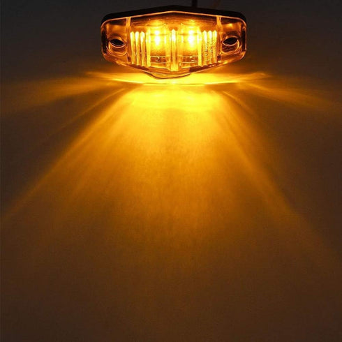 NEWSUN® 2Pcs of Amber DOT Approvaled Premium Clearance Lights, LED Trailer Side Marker Lights, Fender Marker Lights Waterproof, Ideal for Trailers...