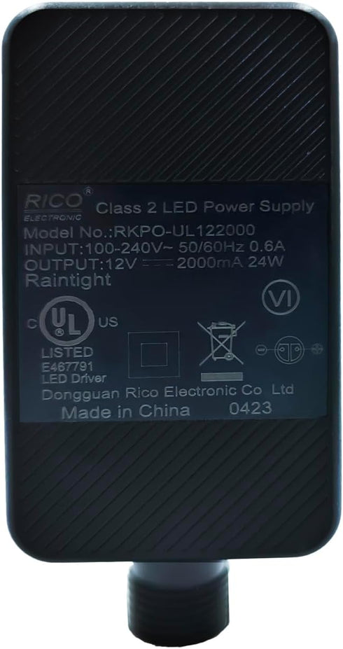 LED Power Supply for Garden Spotlight, Garden Lighting LED Adapter 12V 2A 24W, IP44...