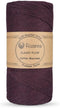 Classy Flow 100% Cotton Macrame Cord Soft Yarn for Crocheting & Knitting, Each 8.8 Oz (250 Gr), 273 Yd (250 mt) (1, Plum Purple - 13)......