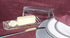 Bezrat Glass Butter Dish with Lid | Classic 2-Piece Design Butter Keeper | Covers and Holds a Standard Stick of Butter | Dishwasher Safe...