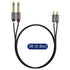 J&D 1/4 to RCA Cable, Gold Plated Copper Shell Heavy Duty 2X6.35mm TS to Dual RCA Stereo Audio Interconnect Cord for AV Receivers, Speakers, Home ...