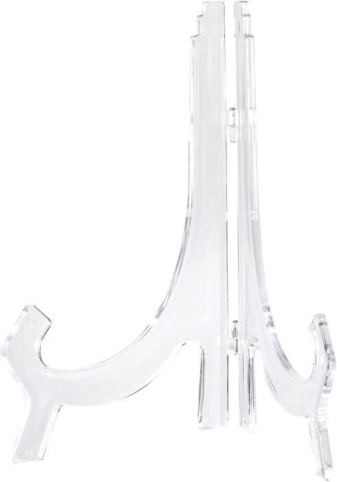 uxcell 2pcs 9.8" Acrylic Easel Stand, Folding Display Plate Holder Clear for Decorative Picture Frame...