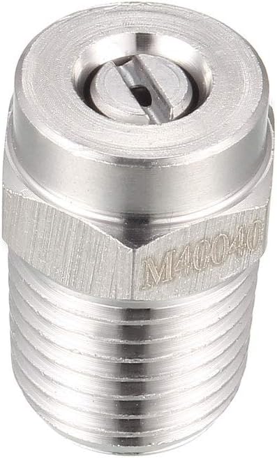 uxcell Pressure Washer Nozzle, 1/4NPT Thread Spray Tip (40 Degree, 1.2mm Orifice Diameter)...