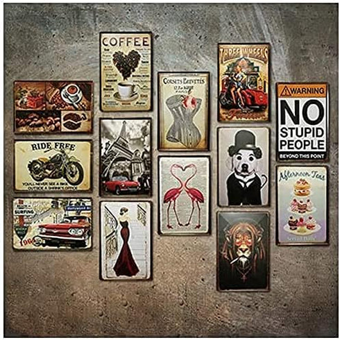 Sign You Can't Buy Happiness BUT You CAN Buy a Guitar Funny Art Metal Tin Sign 8x12 inch Bar Pub Indoor Outdoor Wall Decor Gifts for Man...