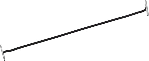 Mandala Crafts Black Barbed Elastic Barbed Cord - 50 Round 9” Craft Elastic Party Hats Elastics Cord with Metal Ends for Elastic Mask Strings Menu...