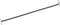 Mandala Crafts Black Barbed Elastic Barbed Cord - 50 Round 9” Craft Elastic Party Hats Elastics Cord with Metal Ends for Elastic Mask Strings Menu...