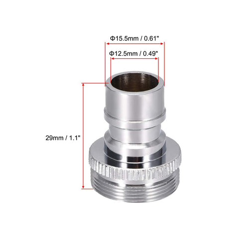 uxcell Brass Faucet Tap Quick Connector M24 UNF Male Thread Hose Pipe Socket Adapter Fitting for Dishwasher Washing Machine...