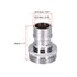 uxcell Brass Faucet Tap Quick Connector M24 UNF Male Thread Hose Pipe Socket Adapter Fitting for Dishwasher Washing Machine...