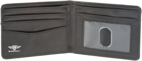 Buckle-Down Wallet, Bifold, Taco Man, Vegan Leather...