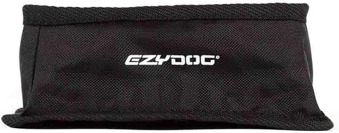 EzyDog Fold-A-Bowl Portable Dog Bowl - Leak Proof Design and Folds Flat for Easy Transport - Storage Bag Includes Clip for Attachment While Walkin...
