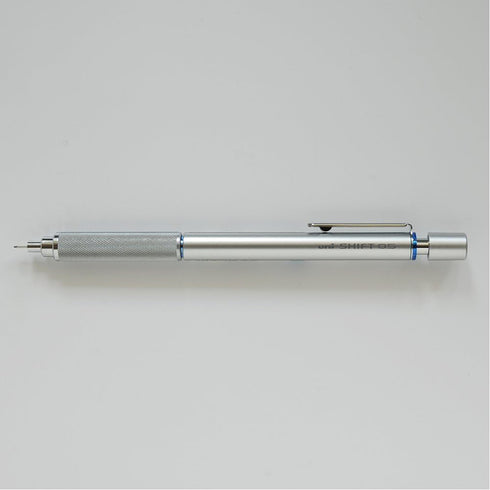 Uni Shift Pipe Lock Drafting 0.5mm Pencil, Silver Body with Blue Accent (M51010.26)...