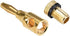 uxcell® Gold 4mm Plated Banana Connector Open Screw Type 10Pcs for Speaker Wire Home Theater...