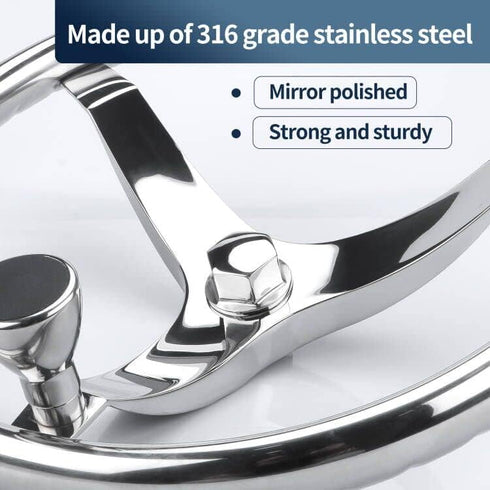316 Stainless Steel 5/8"-18 Steering Wheel Center/Hub Nut for SeaStar hydraulic helms and Verado helms system Boat, Yacht...