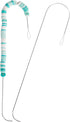 PP OPOUNT 2 Pieces Large Eye Curved Beading Needles with Handle, 5.3 Inch Curved Needles for Bead Spinner, Bead Spinner Needles for DIY Beading Je...