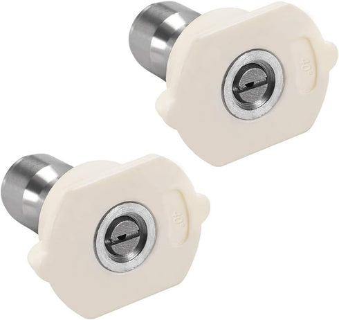 uxcell Pressure Washer Spray Nozzle Tips, 1/4" Stainless Steel Flat Fan, 2 Pcs (40 Degree, 1.2mm Orifice Diameter)...