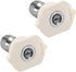 uxcell Pressure Washer Spray Nozzle Tips, 1/4" Stainless Steel Flat Fan, 2 Pcs (40 Degree, 1.2mm Orifice Diameter)...