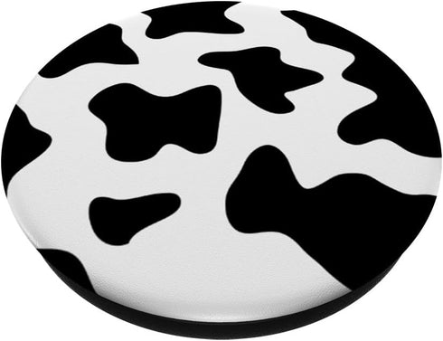 Cool Cow Print Black & White Print PopSockets PopGrip: Swappable Grip for Phones & Tablets PopSockets Adhesive PopGrip...