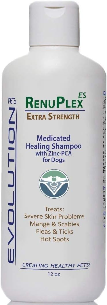 Medicated Dog Mange Shampoo. Extra Strength Mange Shampoo for Dogs Eliminates Mange, Scabies & Severe Skin Problems. All Natural Dog Shampoo. Unco...