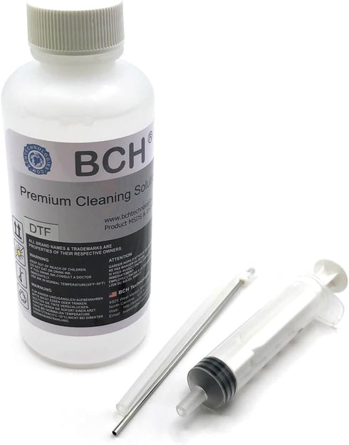 BCH Premium Cleaning Solutions for DTF Inks - MaxStrength Against White Ink Clog...