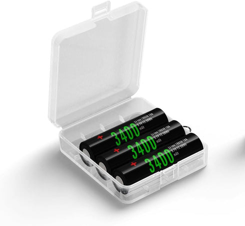 Battery Storage Case/Box/Organizer/Holder - for 18650 Batteries (Clear not Include Battery) (Storage for 4pcs 18650(5pack))...