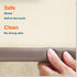 Roving Cove HeftyFit Edge Protector for Baby Proofing (6ft Large Edge Only), Heavy-Duty Soft Furniture Edge Bumper Guards, Desk Edge Cushion, Wall...