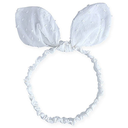 RQJ Baby Girls Rabbit Headband Bunny Ear Headwear Kids Hair Band Headwrap(white)...