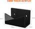Richboom Acrylic Mail Holder, Envelope Holder for Desk Countertop Letter Holder for Home Office School (1 Section Black)...
