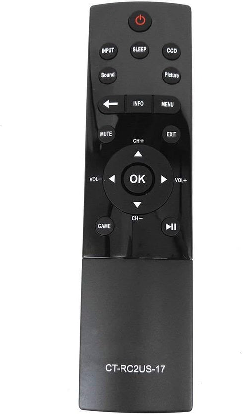 CT-RC2US-17 Remote Control Compatible for Toshiba Smart LED HDTV 55L421U 55L621U 65L621U 32L221U 43L621U 49L621U...