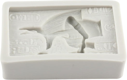 Egyptian Anubis Silicone Fondant Mold Anubis Sphinx Mummy Chocolate Mold Egypt Candy Molds For Sugar Cake Decorating Cupcake Topper Gum Paste Poly...