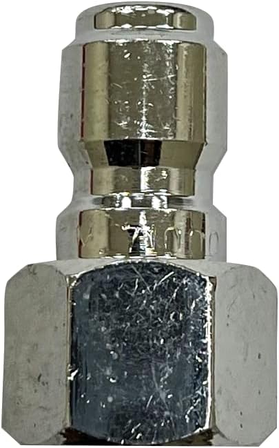Simpson Cleaning 7100020 Replacement QC Plug for Pressure Washer Hose Up to 4500 PSI, Steel, 3/8-Inch FNPT, Silver...